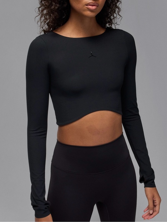 Nike Tops - NWT $70 Nike Jordan Sport Women's Dri-FIT Long-Sleeve Crop Top Tight Fit Small